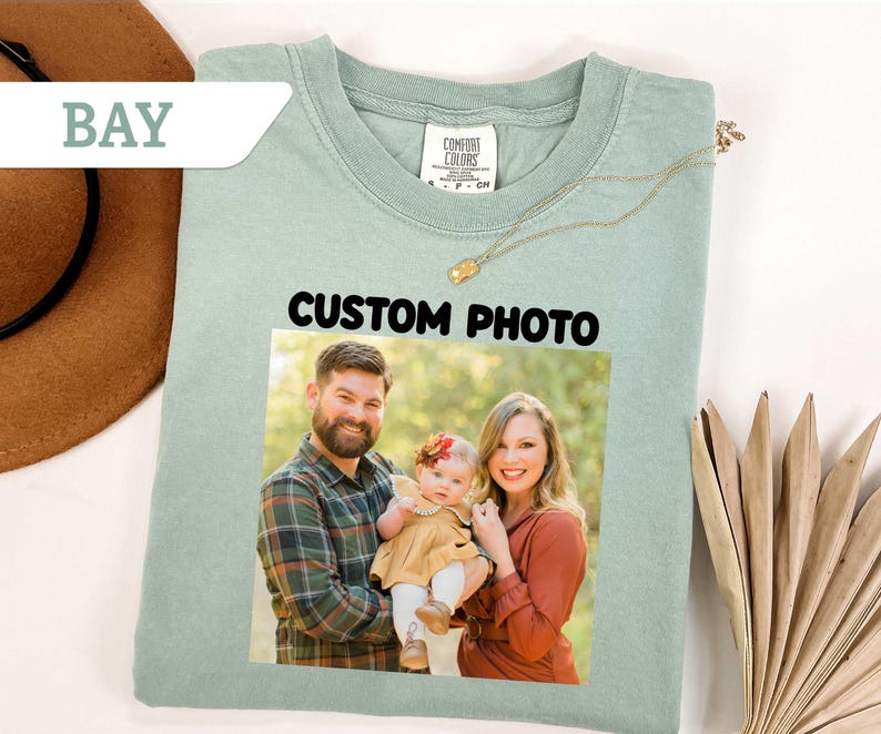 Comfort Colors®Custom Photo Shirt, Personalized T-Shirt, Custom Picture Tshirt, Your Photo Shirt, Family Picture Tee, Logo Image Shirts Gift - Image 6