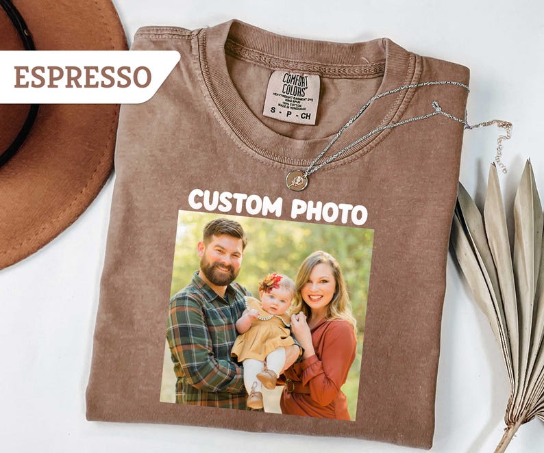 Comfort Colors®Custom Photo Shirt, Personalized T-Shirt, Custom Picture Tshirt, Your Photo Shirt, Family Picture Tee, Logo Image Shirts Gift - Image 2