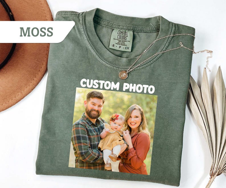 Comfort Colors®Custom Photo Shirt, Personalized T-Shirt, Custom Picture Tshirt, Your Photo Shirt, Family Picture Tee, Logo Image Shirts Gift - Image 4