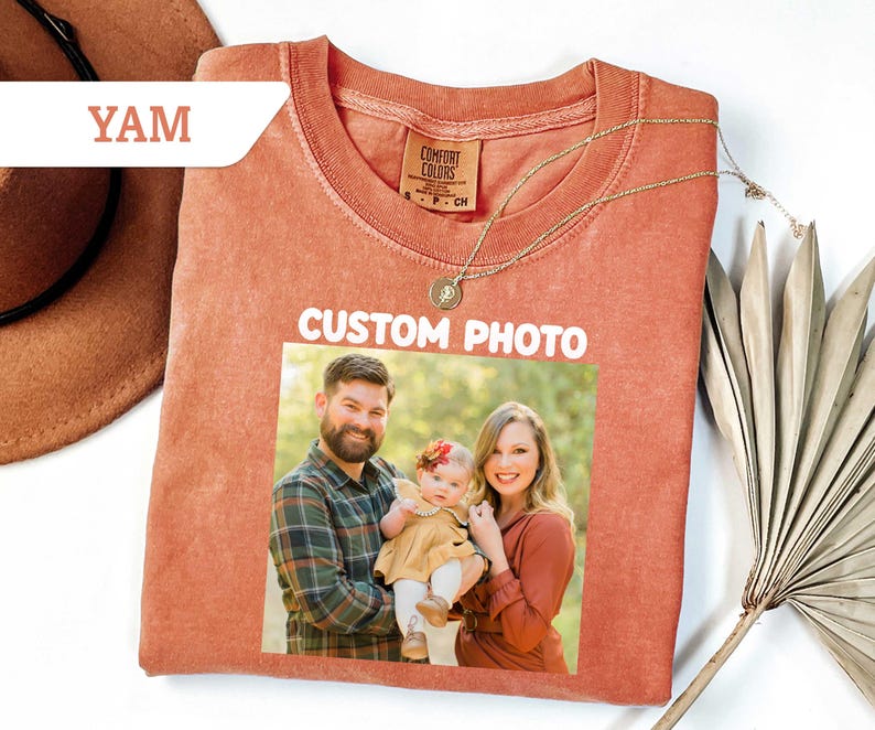 Comfort Colors®Custom Photo Shirt, Personalized T-Shirt, Custom Picture Tshirt, Your Photo Shirt, Family Picture Tee, Logo Image Shirts Gift - Image 5