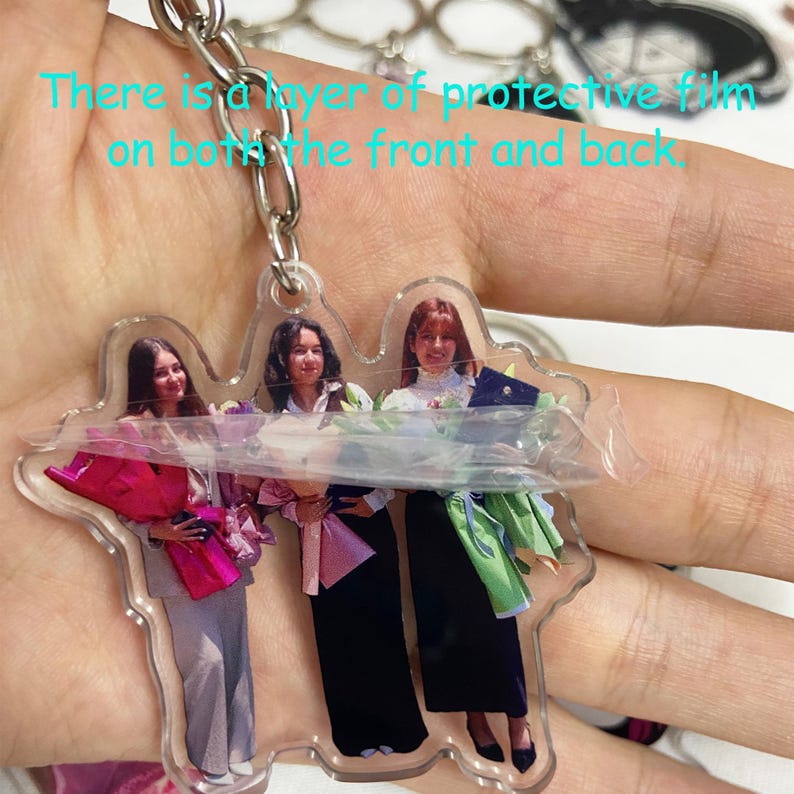 Custom Photo Keychain,Cat Picture Keychain,Custom Acrylic Charm,Logo Printing Keychain,Keychains,Family Photo Keychain,acrylic keychain,gift - Image 5