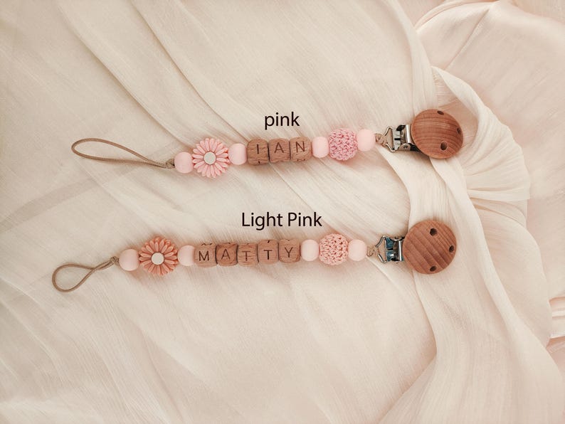 Personalized Pacifier Clip, Custom Dummy Clip, Pacifier Holder, Soother Clip, Binky Clip, Baby Shower Gift, Baby Gift, Newborn Gift - Image 6