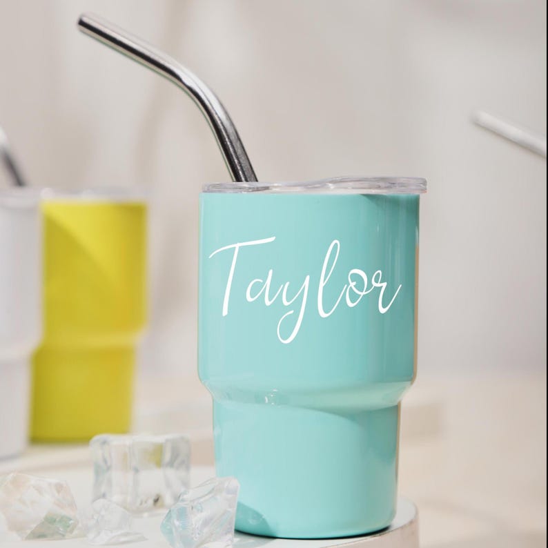 Custom Mini Stainless Steel Shot Glass Tumbler, Printed Design, Personalized Party Favor, Bachelorette Girls Trip, Halloween Gift, Fall Gift - Image 6