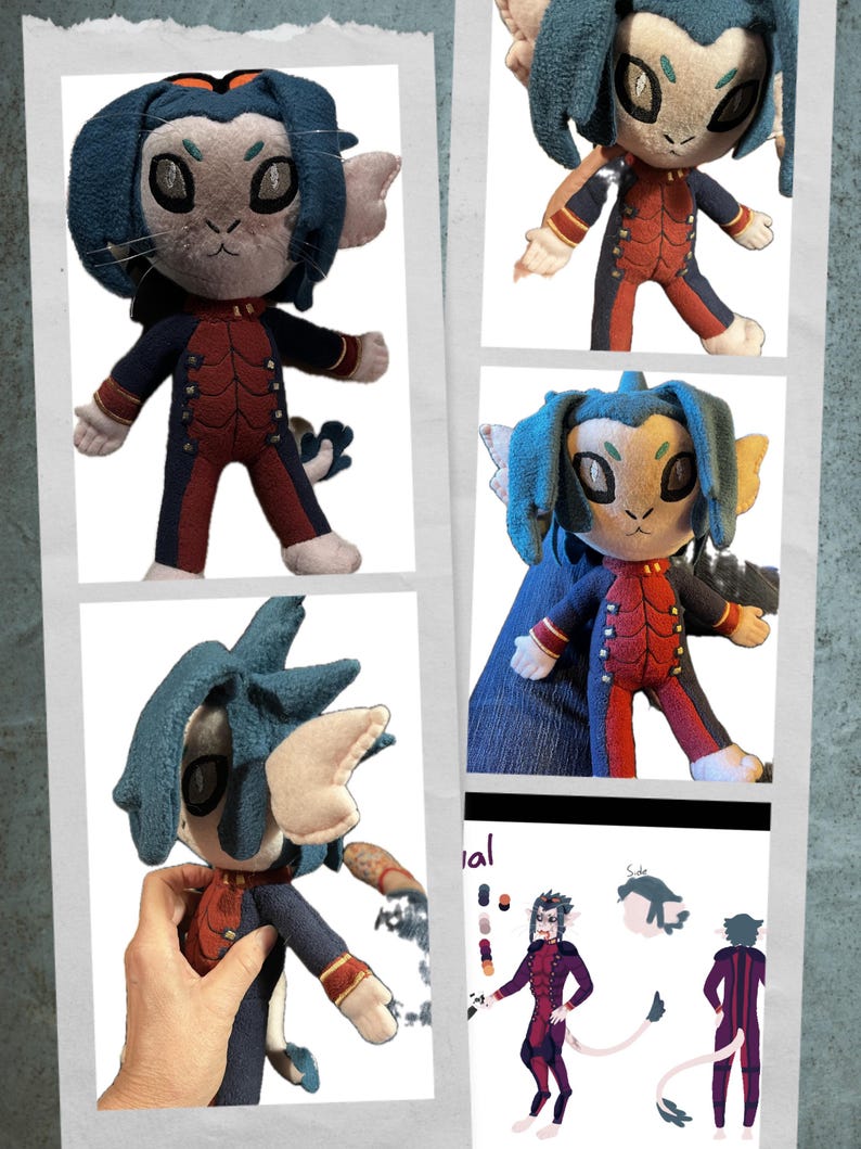 Custom Plushie from Your Drawing: Handmade Character Plush Collectables - Image 6