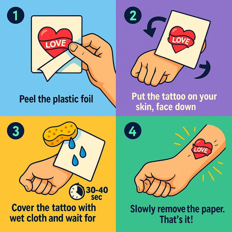 Custom Temporary Tattoos – Personalized Photo, Face or Logo | Perfect for Parties, Weddings & Events | Skin Safe | Customized Made in USA - Image 5