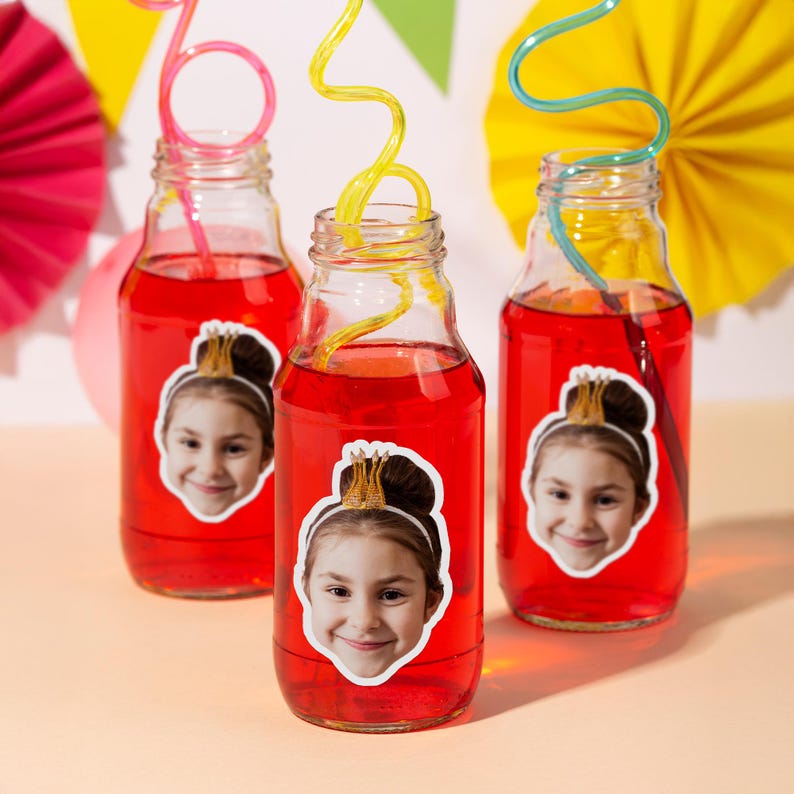 Custom Face Stickers | Personalized Die Cut Waterproof Photo Stickers for Parties & Events - Image 3