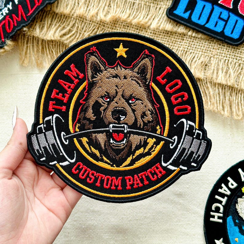 Custom Embroidered Patch | Team Logo Company Patch | Personalized Velcro