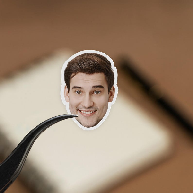 Custom Face Stickers | Personalized Die Cut Waterproof Photo Stickers for Parties & Events - Image 2