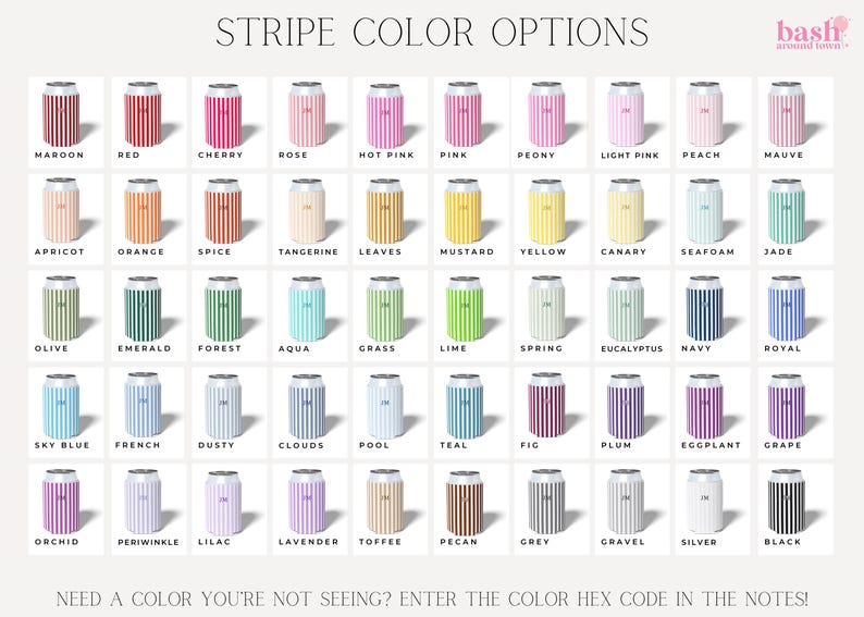 Monogrammed Slim Can Cooler Personalized Name Bachelorette Favor Grandmillennial Skinny Can Cooler Custom Bridal Party Gift Bridesmaid Idea - Image 3