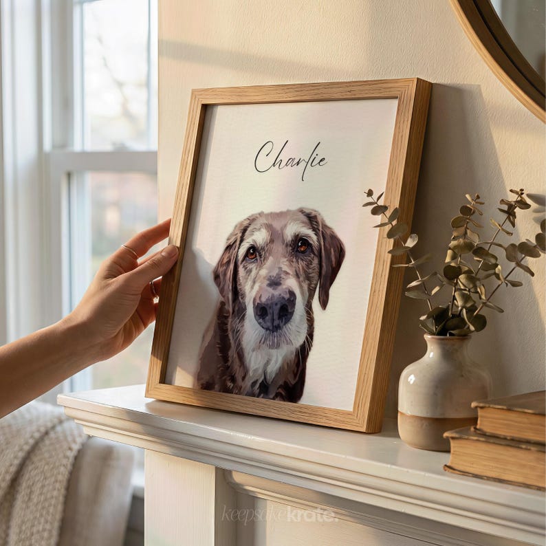 Custom Pet Portraits Using Pet Photo Personalized Digital Dog Portraits Cat Portraits Custom Dog Portraits Custom Pet Art Pet Drawing Poster - Image 5