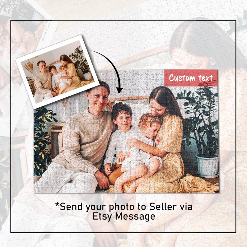 Personalized Photo Puzzle: Custom Jigsaw Puzzle 120/300/500/1000 Pieces, Puzzle from Your Picture, Gift for Him Her Couples Adults - Image 3