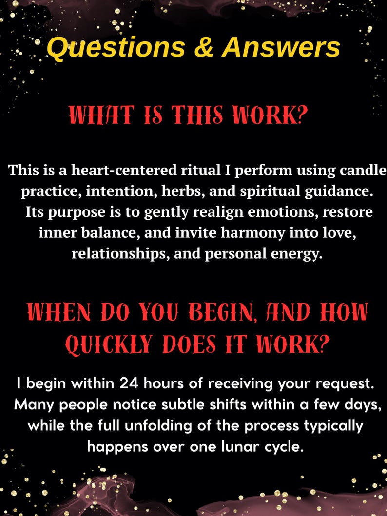 Powerful Custom Spell | Same Day Casting | Manifest What You Desire | Personalized Energy Ritual | Photo Proof | Any Wish, Fast Results - Image 3
