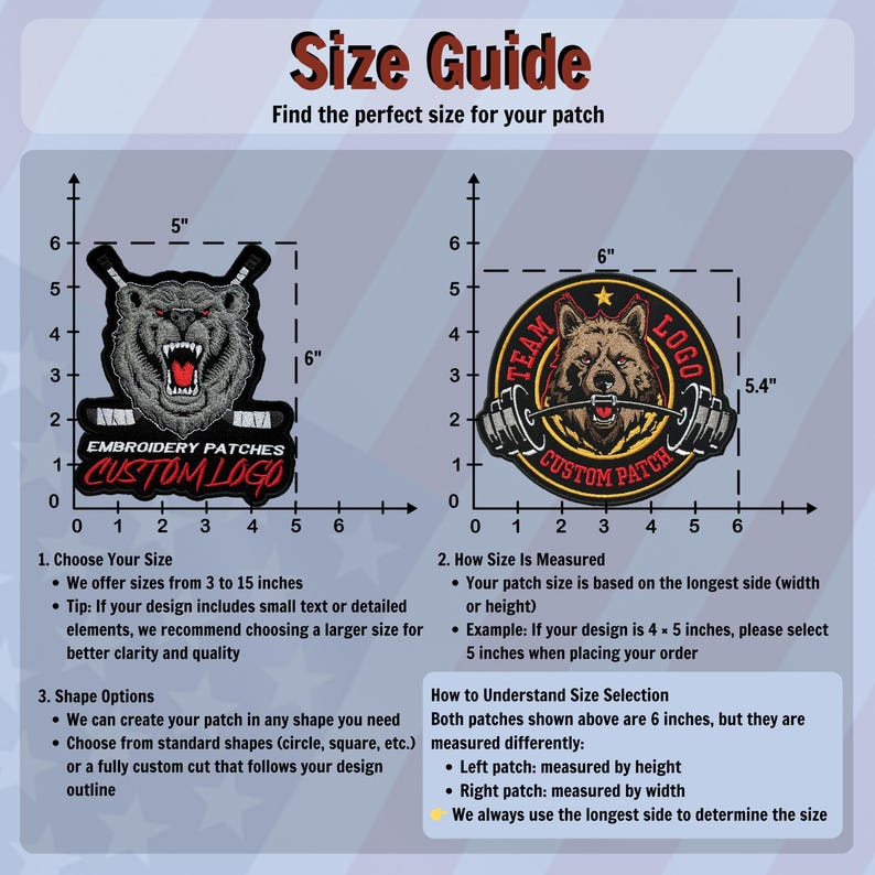 Custom Embroidered Patch | Team Logo Company Patch | Personalized Velcro - Image 3