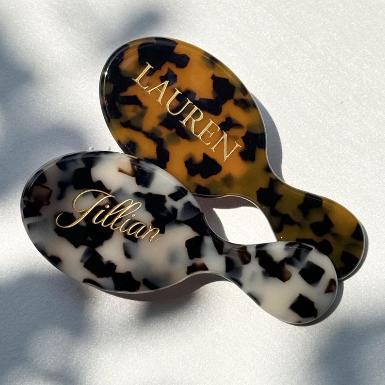 Personalized Engraved Hair Comb, Custom Name Purse Comb, Mini Hairbrush for Women, Bridesmaid Gift - Image 4