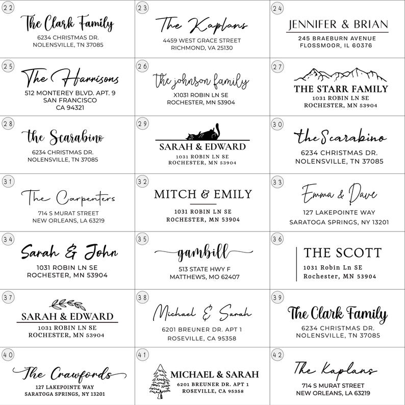 Personalised Return Address Stamp – Self-Inking, Wood Handle & Embosser for Cards and Wedding - Image 5