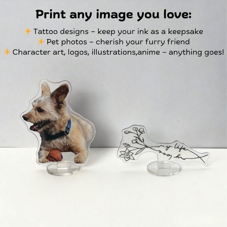 Custom Photo Acrylic Standee, Double sided Acrylic Stand, Christmas Gift,Anniversary Gift for Him&Her, Photo Sculptures, Portrait Gift - Image 3