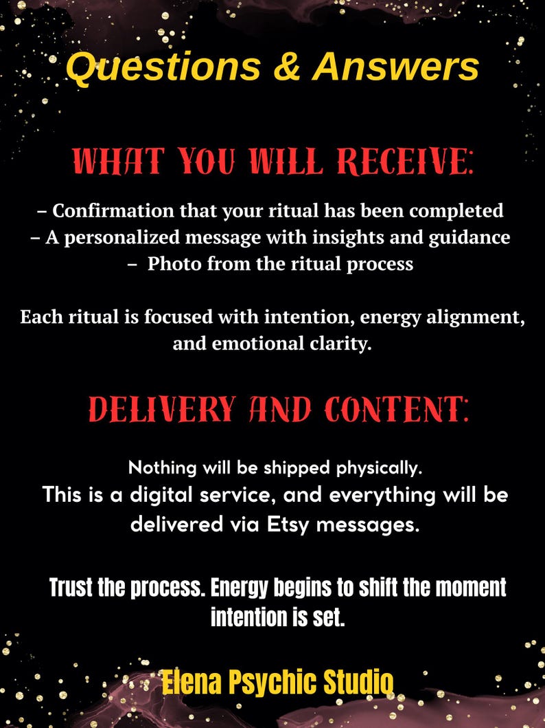 Powerful Custom Spell | Same Day Casting | Manifest What You Desire | Personalized Energy Ritual | Photo Proof | Any Wish, Fast Results - Image 6