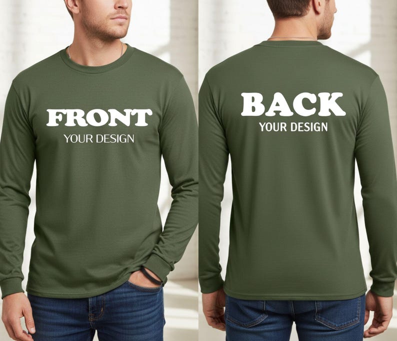 Front And Back Custom Shirt, Custom Shirt, Inspired Shirt, Custom Shirt, Inspired Text, Custom Text Shirt, Front and Back Personalized Shirt - Image 5