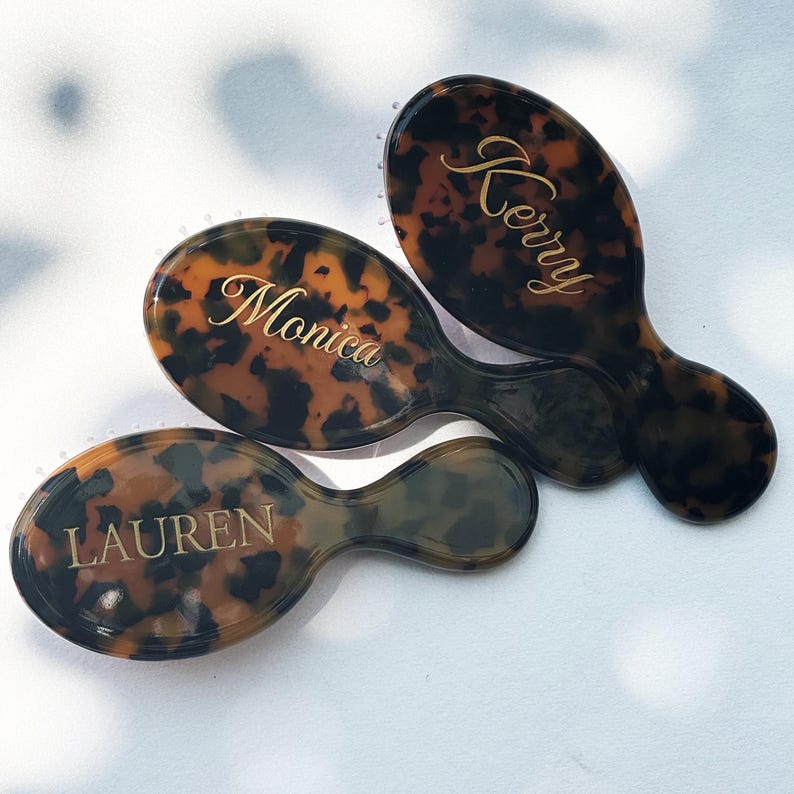 Personalized Engraved Hair Comb, Custom Name Purse Comb, Mini Hairbrush for Women, Bridesmaid Gift - Image 6