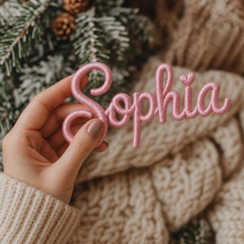 Custom Name Patch 3D Embroidered, Personalized Iron On Applique for Jackets Hats & Bags, Custom Logo Patch, DIY Name Tag Gift for Kids - Image 5