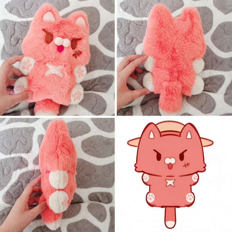 Handmade Custom Plush,Custom from Your Art/Photos,OC Plushie,Anime Dolls,Child's Drawing Plush toys,Gifts for child,Surprise Gift - Image 2