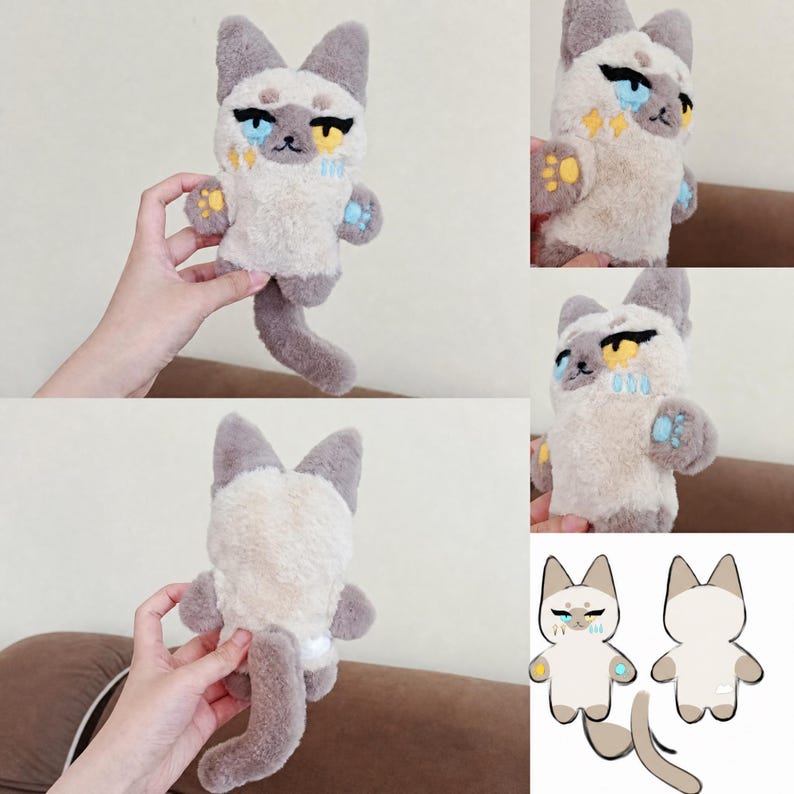 Handmade Custom Plush,Custom from Your Art/Photos,OC Plushie,Anime Dolls,Child's Drawing Plush toys,Gifts for child,Surprise Gift - Image 4