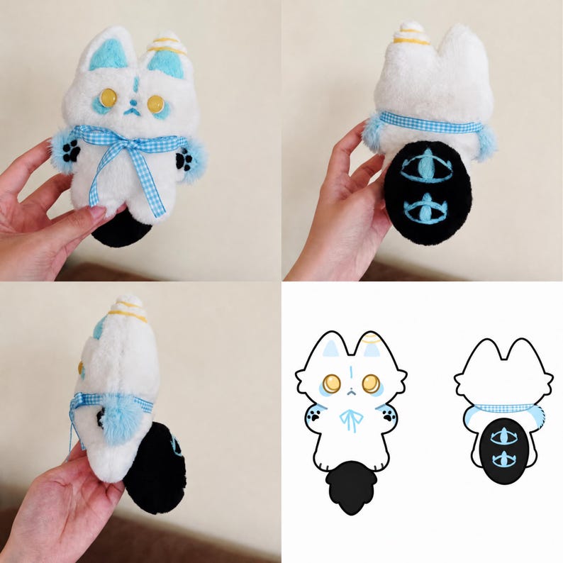 Handmade Custom Plush,Custom from Your Art/Photos,OC Plushie,Anime Dolls,Child's Drawing Plush toys,Gifts for child,Surprise Gift - Image 6