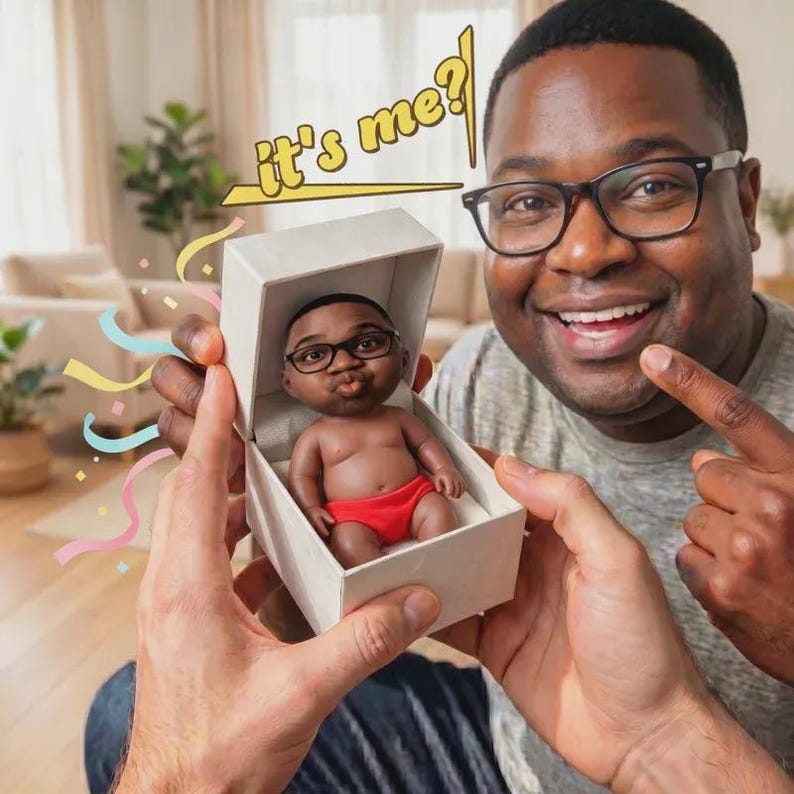 Custom Face Stress Doll – Custom Squishy Stress Relief Toy, Funny Desk Gift for Dad, Husband, Boyfriend & Coworkers - Image 6