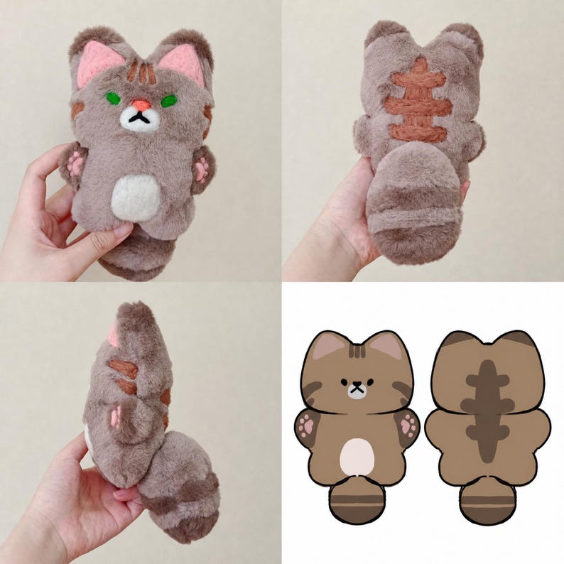 Handmade Custom Plush,Custom from Your Art/Photos,OC Plushie,Anime Dolls,Child's Drawing Plush toys,Gifts for child,Surprise Gift - Image 3