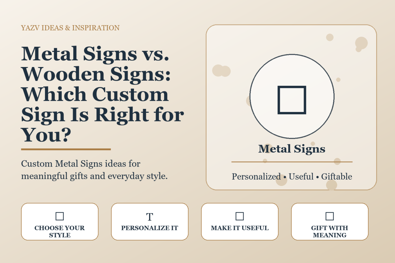 Metal Signs vs. Wooden Signs: Which Custom Sign Is Right for You?