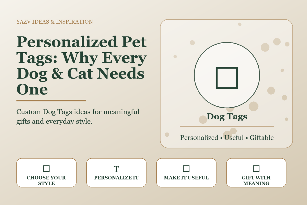 Personalized Pet Tags: Why Every Dog & Cat Needs One