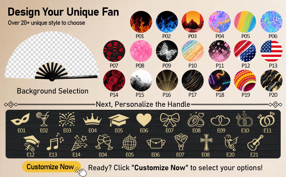 Personalized Fans for Line Dancing