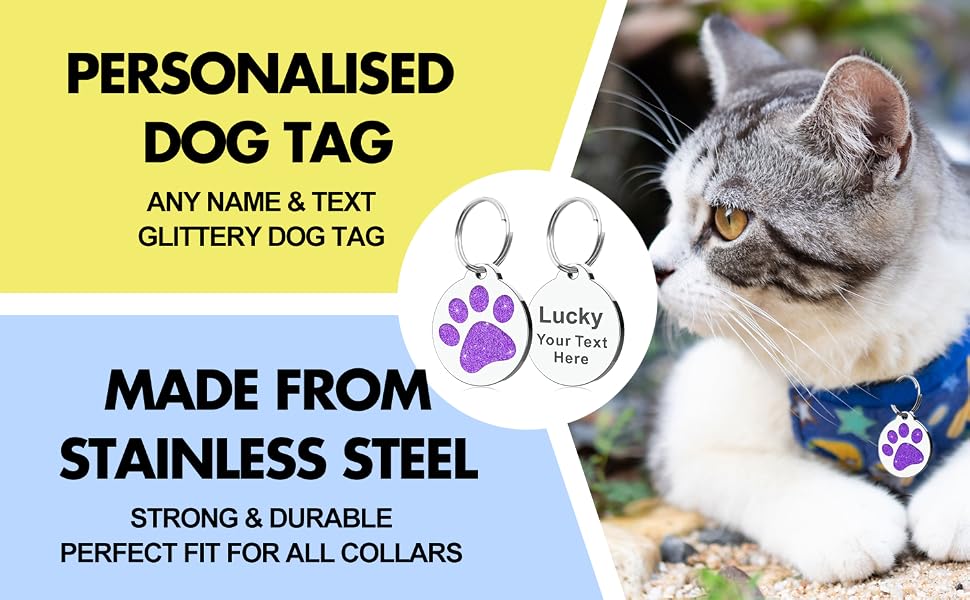 personalized dog tags for small medium large dogs custom stainless steel pet identity tag