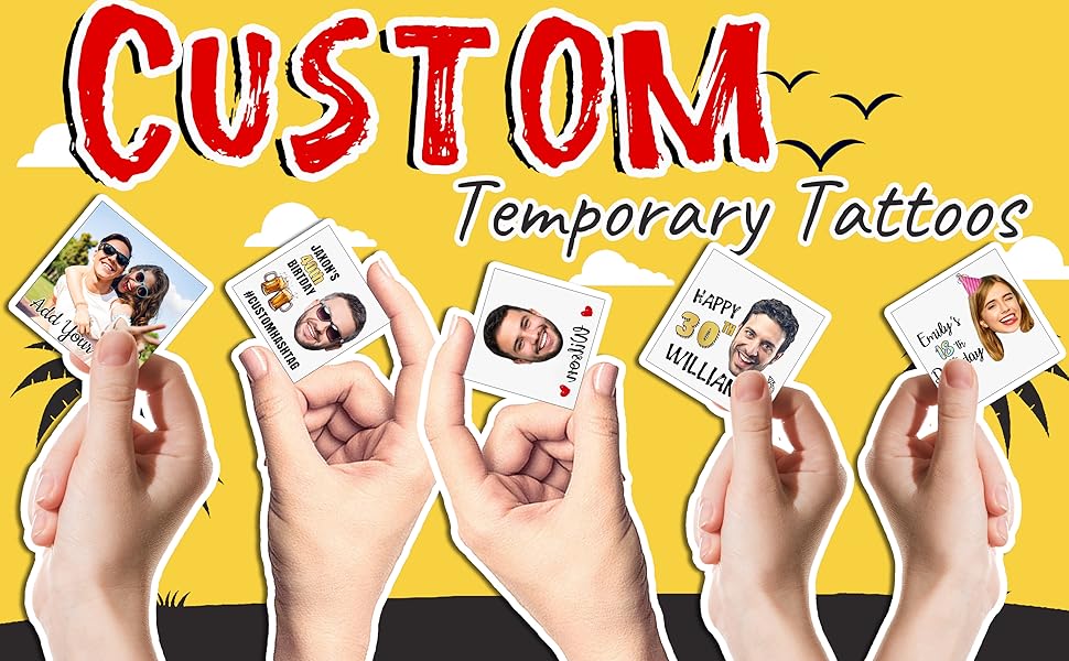 custom temporary tattoos