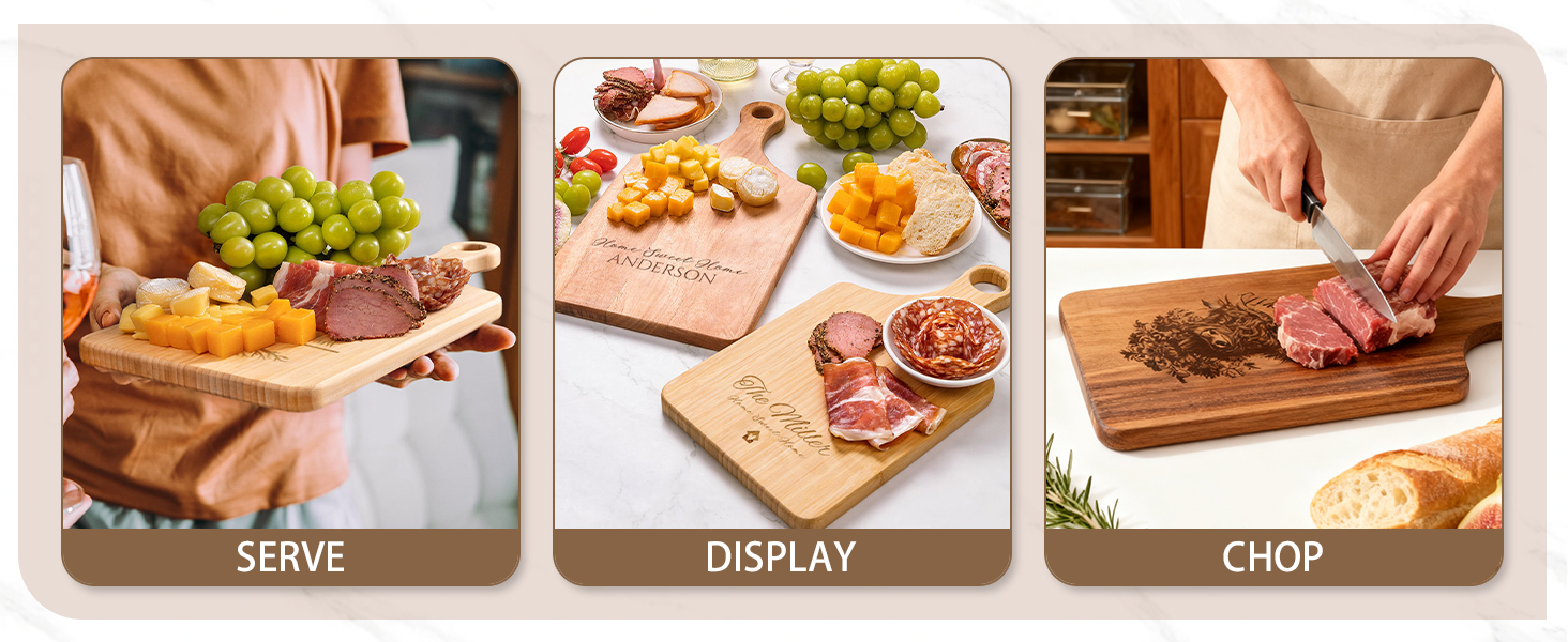 custom cutting boards wood engraved