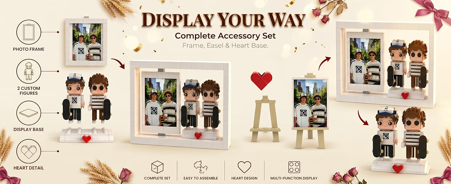 Display Your Way, Frame, Easel &amp;amp; Heart Base